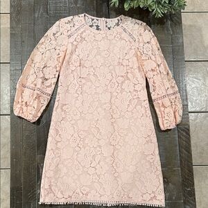 Vince Camuto Peach Lace Formal Dress - size 6